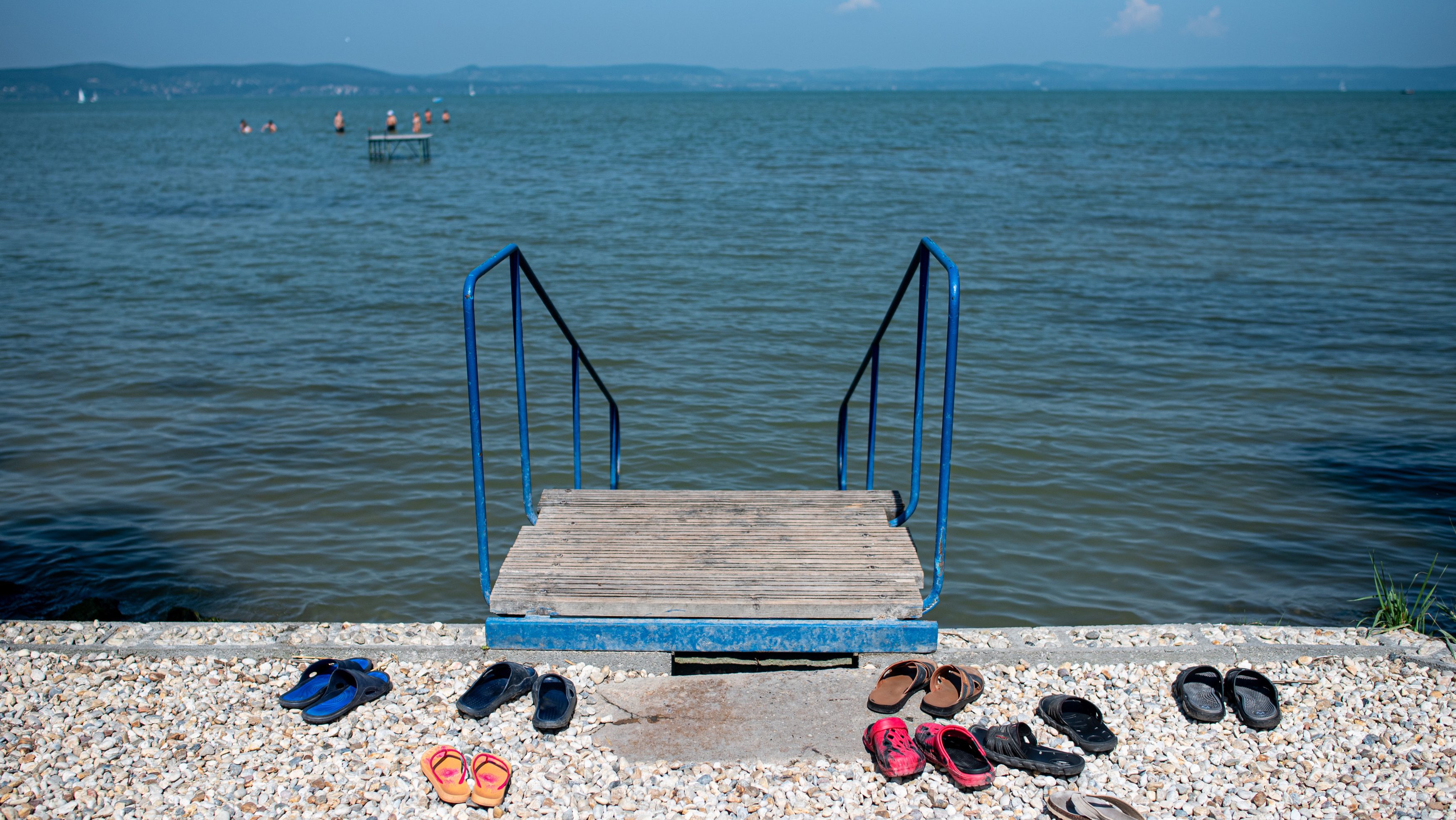 Strand Balatonlellén.