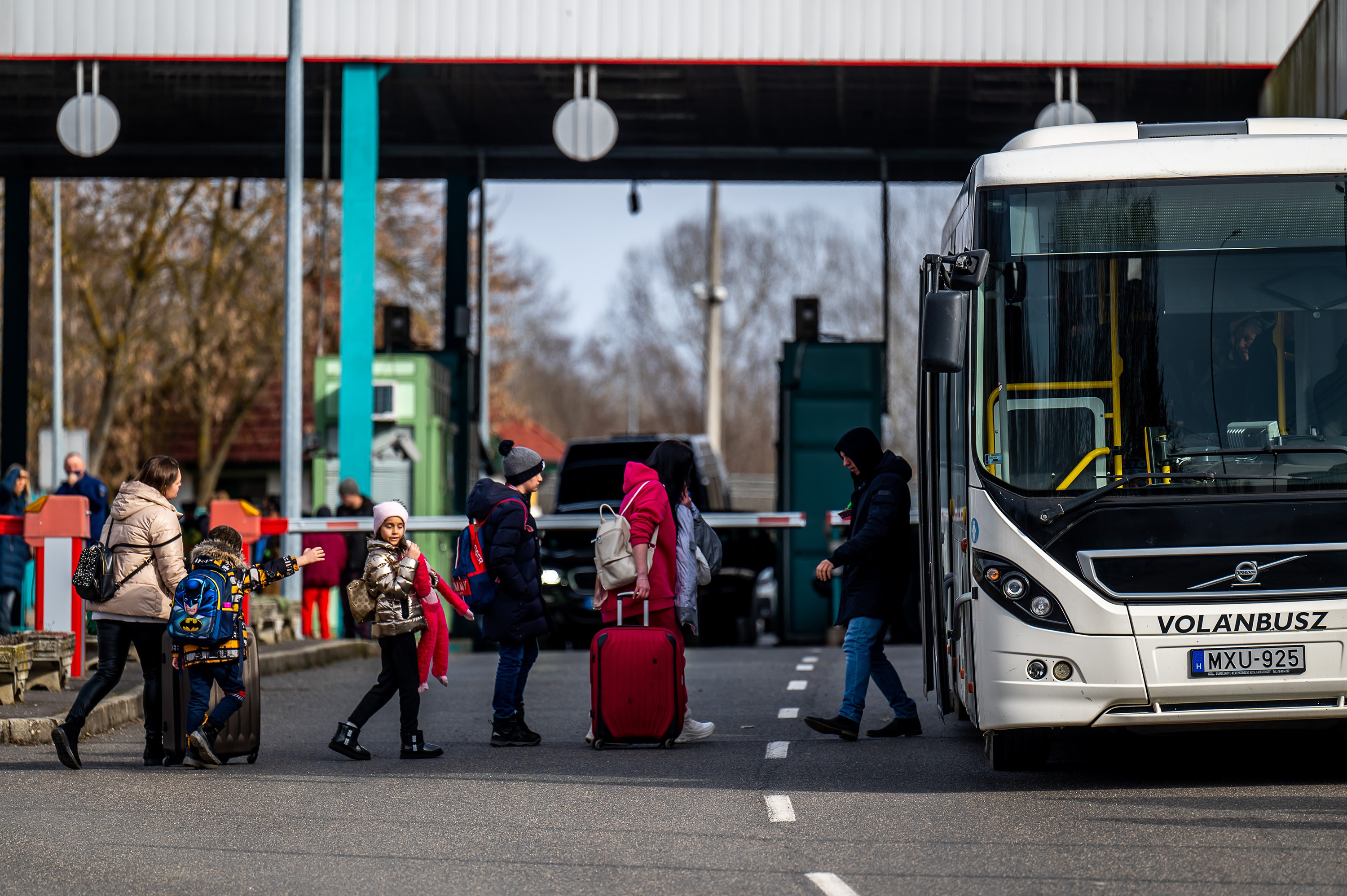 Riport az ukrán-magyar határról miután Oroszország inváziót indított Ukrajna ellen. 2022. március 1.