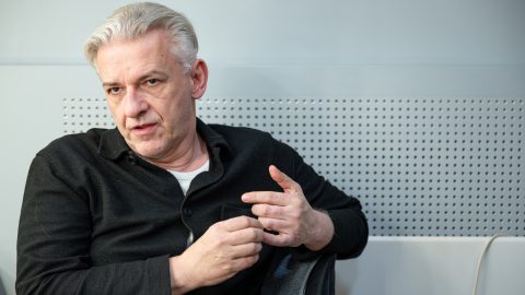 Interjú Alföldi Róbert színésszel 2023. október 31-én a Centrál Színházban.