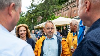 Bús Balázs a tizedik békemeneten 2024. június 1-jén.