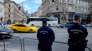 rendőrök Budapesten