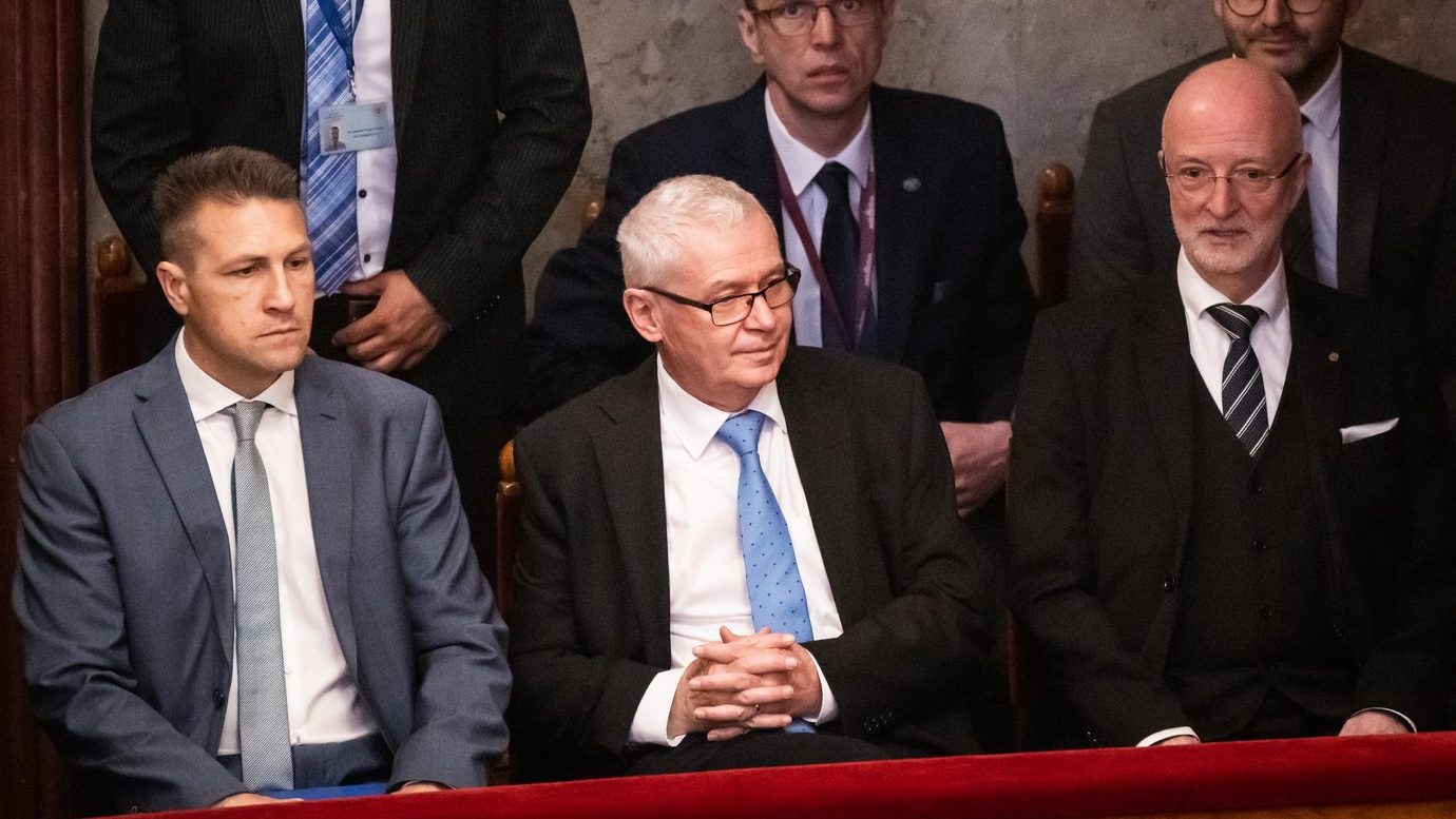 Pol Péter az Országgyűlés alakuló ülésén 2026. május 9-én a Parlamentben.