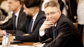 A Tisza-kormány miniszterjelöltjeinek meghallgatása az Országházban 2026. május 11-én.