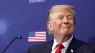 CARLISLE, PENNSYLVANIA - JULY 15: President Donald Trump speaks at the Pennsylvania Defense and Innovation Summit at U.S. Army War College on July 15, 2026 in Carlisle, Pennsylvania. (Photo by Alex Wong/Getty Images)