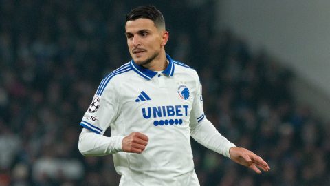 Mohamed Elyounoussi a Napoli ellen BL-mecsen.