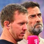 Julian Nagelsmann és Jürgen Klopp a Paraguay elleni meccsen.
