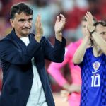 Zlatko Dalic és Luka Modric a kiesést követően.