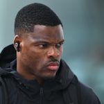 Denzel Dumfries a holland válogatottban.