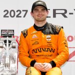 Pato O'Ward, a július 5-i futamgyőzelme után.