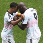 Youri Tielemans és Romelu Lukaku Szenegál ellen.