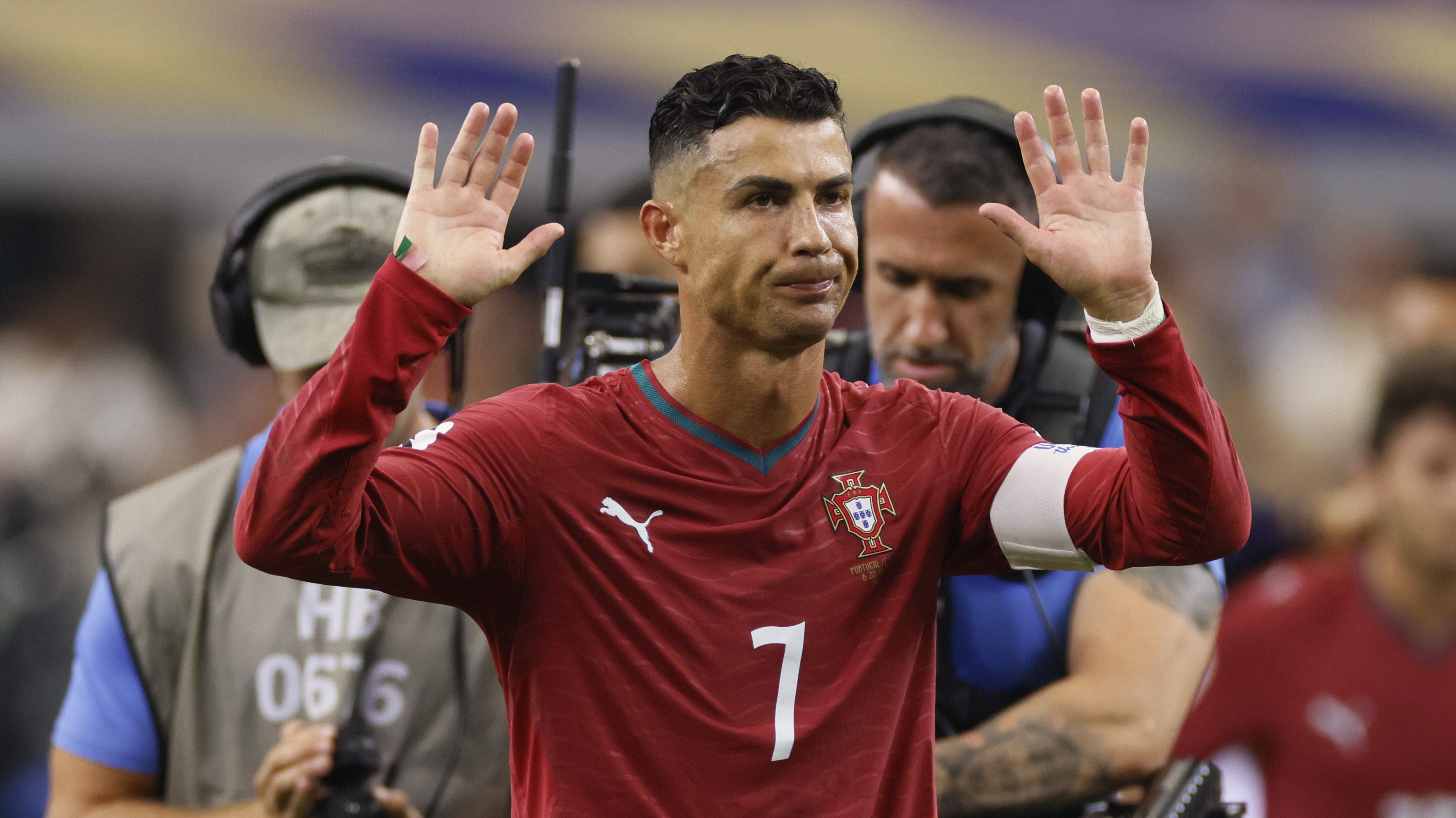Cristiano Ronaldo a kiesés után.