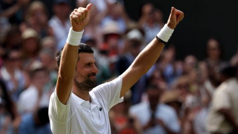 Novak Djokovic Wimbledonban.