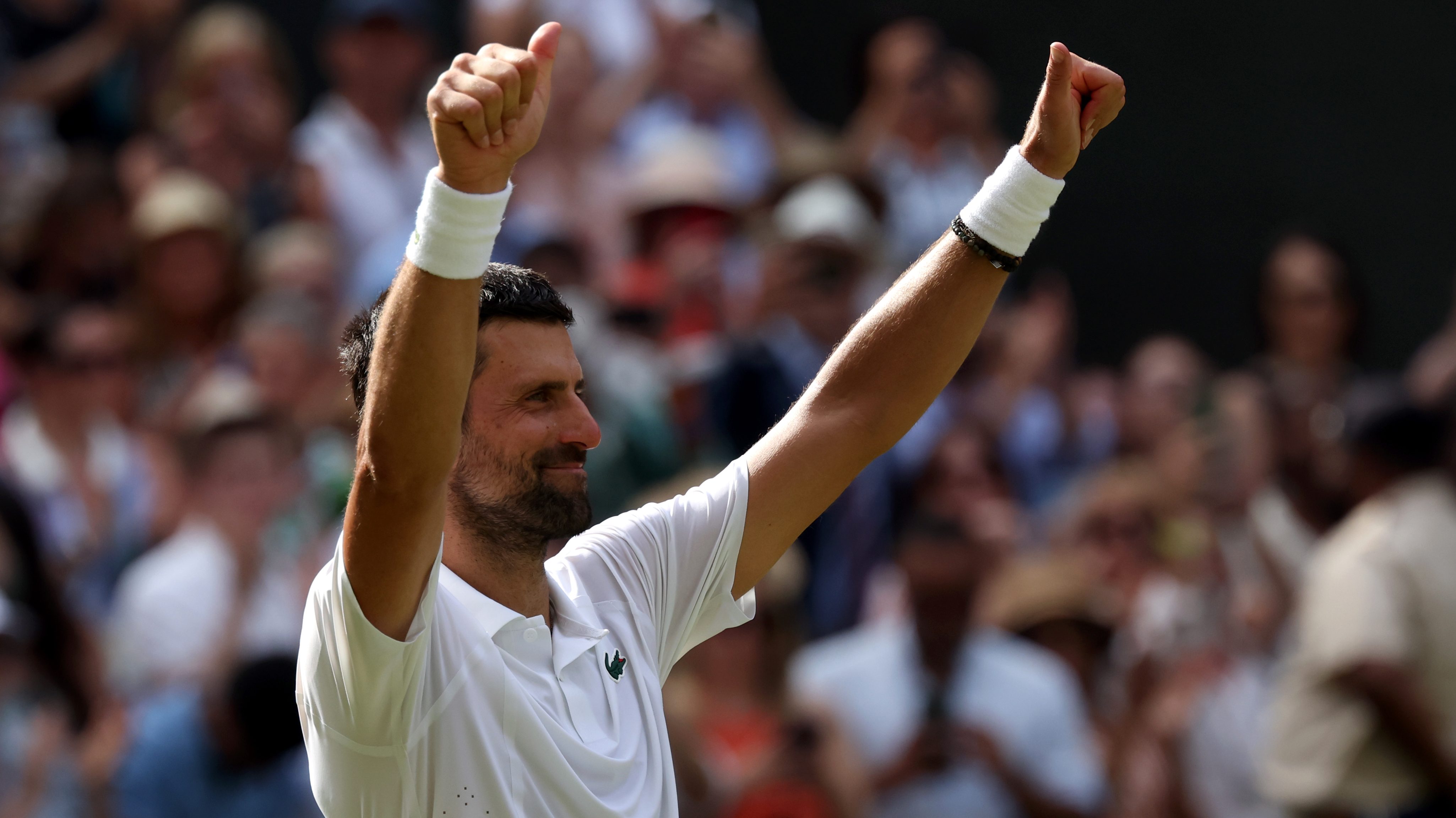 Novak Djokovic Wimbledonban.