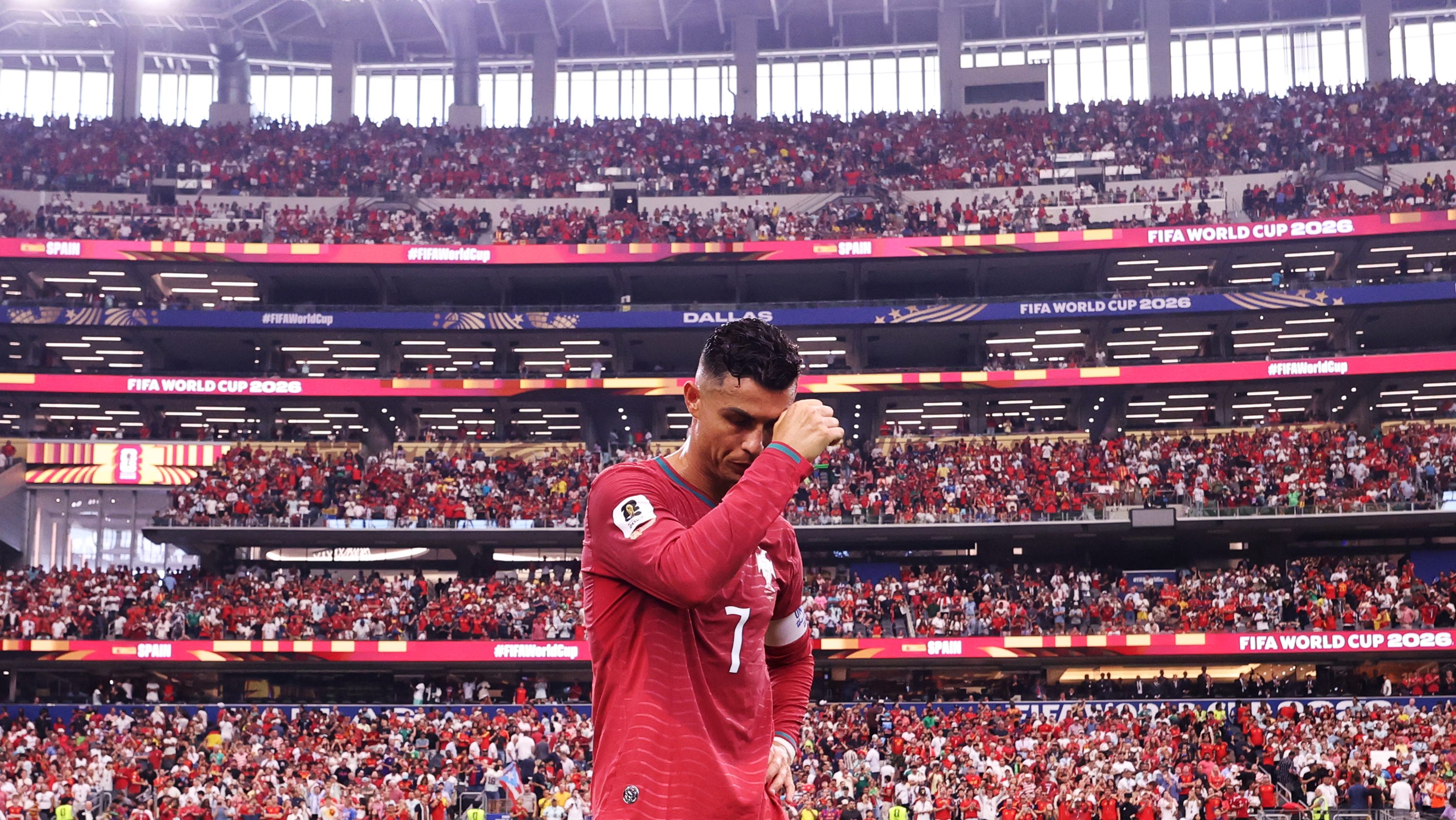 Cristiano Ronaldo a kiesés után.