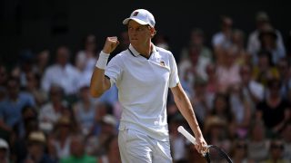 Jannik Sinner Wimbledonban.