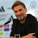 Jürgen Klopp a sajtótájékoztatón.