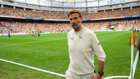 VANCOUVER, CANADA - JULY 07: Jurgen Klopp attends the 2026 FIFA World Cup Round of 16 match between Switzerland and Colombia at BC Place in Vancouver, British Columbia, Canada, on July 07, 2026. Ercin Erturk / Anadolu