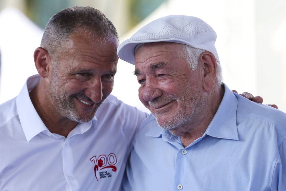 Meghalt Szántó Imre ökölvívó mesteredző 1 Kovács István és Szántó Imre.