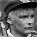 Austrian Grand Prix racing car driver Niki Lauda watches, late 1970s. Lauda was badly burned in a crash during the 1976 season but returned to race shortly afterwards. (Photo by Robert Riger/Getty Images)