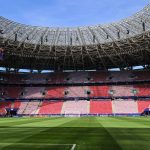 A május 30-ai budapesti UEFA Bajnokok Ligája (BL) labdarúgó döntő helyszíne, a Puskás Aréna 2026. május 29-én. A BL-döntőt a címvédő francia Paris Saint-Germain és az angol Arsenal játssza.