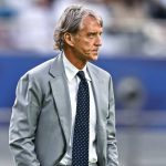 Roberto Mancini, head coach of Al Sadd SC, reacts during the Amir Cup 2026 Final match between Al Sadd SC and Al Gharafa SC at Khalifa International Stadium in Doha, Qatar, on May 9, 2026. (Photo by Noushad Thekkayil/NurPhoto)