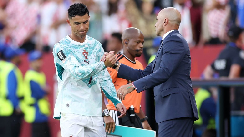 Cristiano Ronaldo és Roberto Martínez
