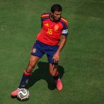 Rodri of Spain during the FIFA World Cup USA 2026 Final match between Spain and Argentina at New York / New Jersey Stadium in New Jersey, USA. (Photo by Ayman Aref/NurPhoto)