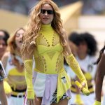 MEXICO CITY, MEXICO - JUNE 11: Shakira performs during the Opening Ceremony before the FIFA World Cup 2026 Group A match between Mexico and South Africa at Mexico City Stadium on June 11, 2026 in Mexico City, Mexico. (Photo by Ryan Pierse - FIFA/FIFA via Getty Images)