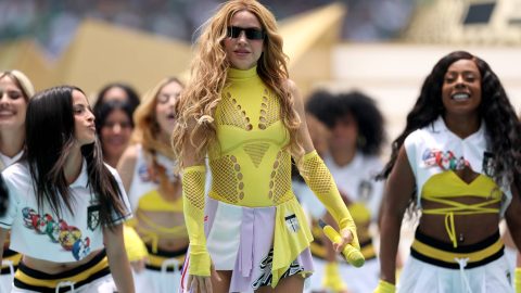 MEXICO CITY, MEXICO - JUNE 11: Shakira performs during the Opening Ceremony before the FIFA World Cup 2026 Group A match between Mexico and South Africa at Mexico City Stadium on June 11, 2026 in Mexico City, Mexico. (Photo by Ryan Pierse - FIFA/FIFA via Getty Images)