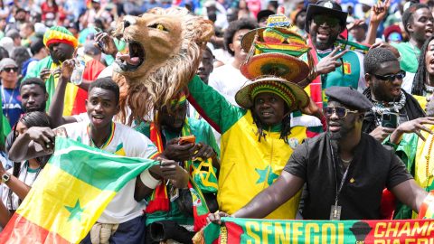 SEATTLE, USA - JULY 01: Fans of Senegal are seen during the 2026 FIFA World Cup Round of 32 match between Belgium and Senegal at Lumen Field (Seattle Stadium) in Seattle, Washington, United States on July 01, 2026. Ercin Erturk / Anadolu