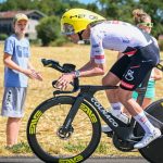 Slovenian Tadej Pogacar of UAE Team Emirates XRG pictured in action during a reconnaissance round on the track of the stage 16 of the 2026 Tour de France cycling race, an individual Time Trial stage of 26km from Evian-les-Bains to Thonon-les-Bains, on Tuesday 21 July 2026. The 113th edition of the Tour de France starts on Saturday 4 July in Barcelona, Spain, and will finish in Paris, France on the 26th of July. BELGA PHOTO DAVID PINTENS