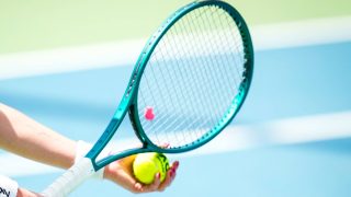 Mariia Tkacheva of Russia competes against Anastasia Zakharova of Russia during the round of 32 match at the WTA 125 ENKA Open at ENKA Sports Club in Istanbul, Turkey, on July 14, 2026. (Photo by Yagiz Gurtug/NurPhoto)