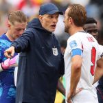 Thomas Tuchel és Harry Kane.