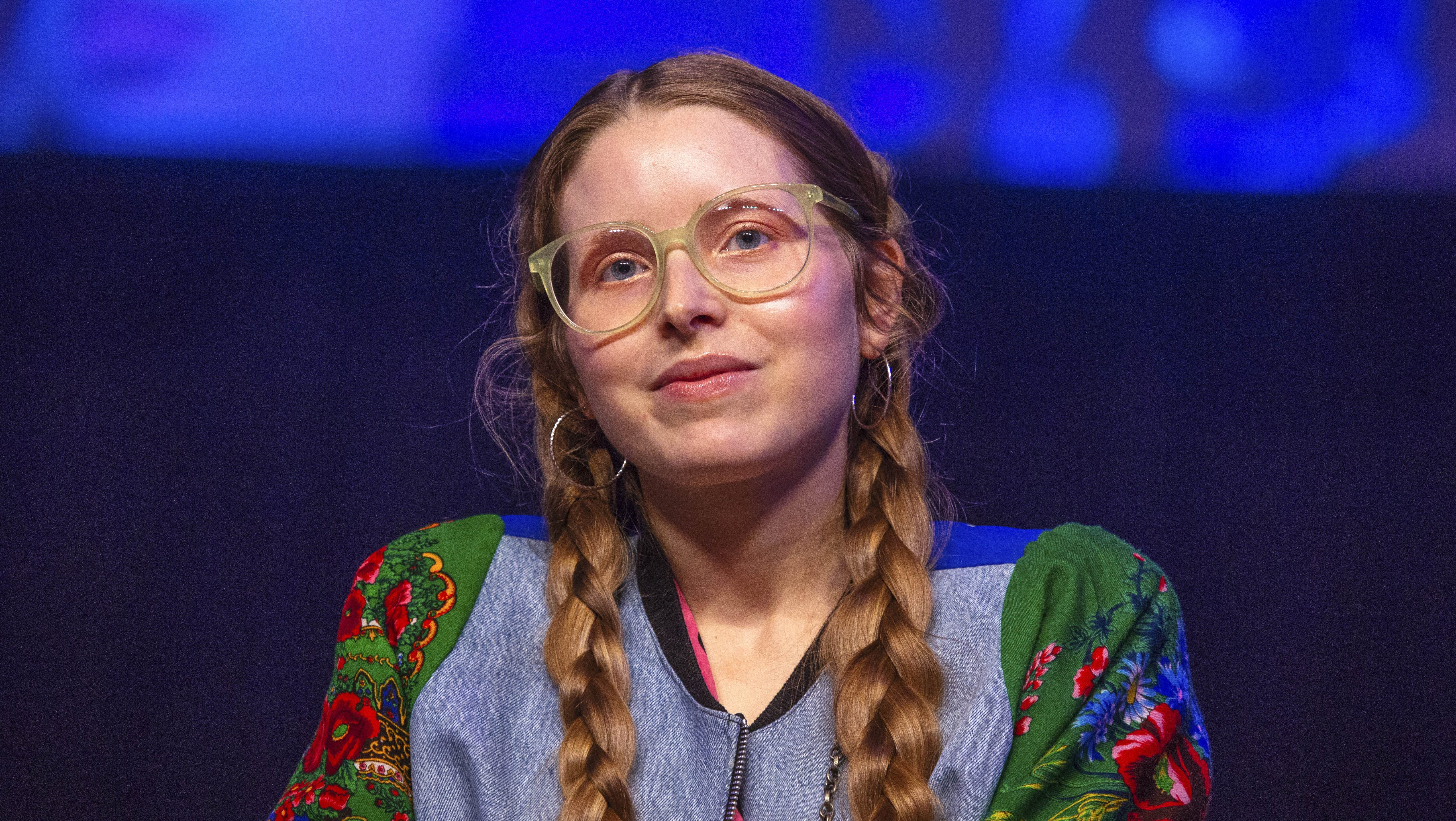 Jessie Cave at the RingCon 2015 at Maritim Hotel. Bonn, Germany 06.11.2015/picture alliance (Photo by Christoph Hardt/Geisler-Fotopres / Geisler-Fotopress / dpa Picture-Alliance via AFP)