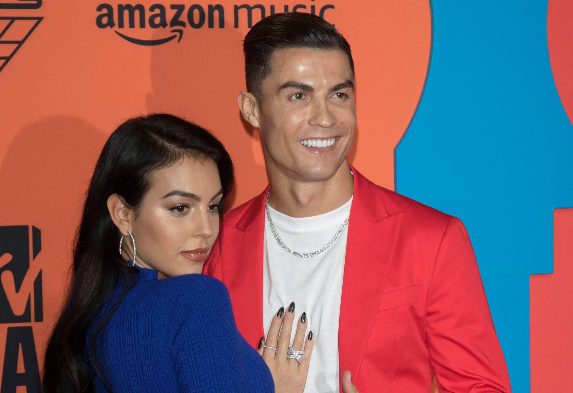 Cristiano Ronaldo and Georgina Rodriguez attend the red carpet of the 2019 MTV EMAs, Europe Music Awards, at Fibes Conference & Exhibition Centre in Seville, Spain, on 03 November 2019. | usage worldwide