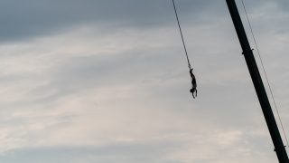 Bungee jumping a 2023-as Sziget Fesztiválon.