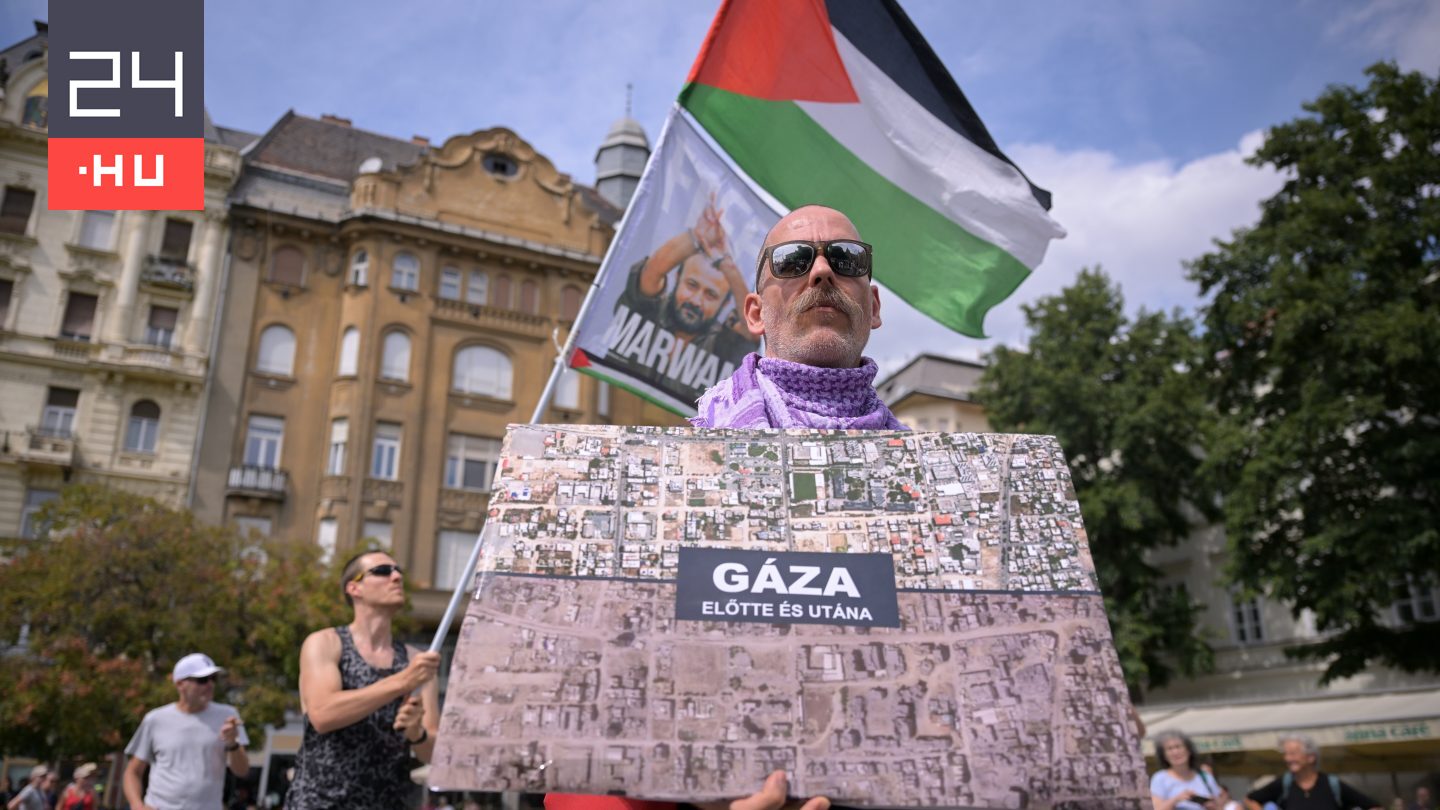 Palesztinpárti tüntetést tartottak Budapesten