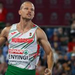 Enyingi Patrik a férfi 400 méteres síkfutás elõdöntõjében.
