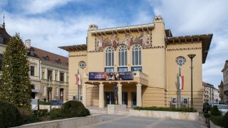 A Soproni Petőfi Színház épülete 2023. november 2-án.