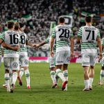 A Ferencváros játékosai a Trabzonspor elleni mérkőzésen.