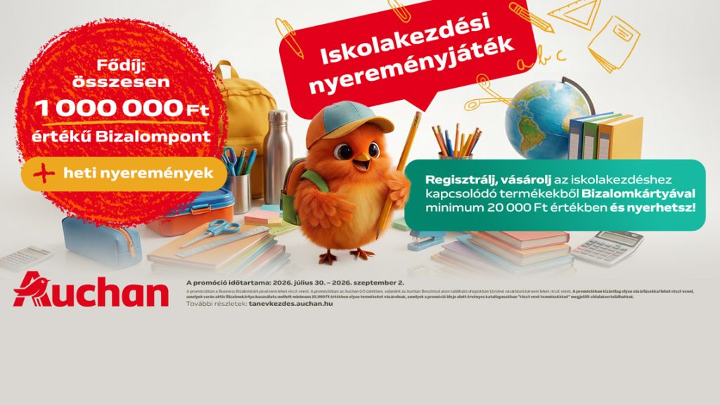 Tavalyihoz hasonló tanszerárakkal készül az Auchan az iskolakezdésre