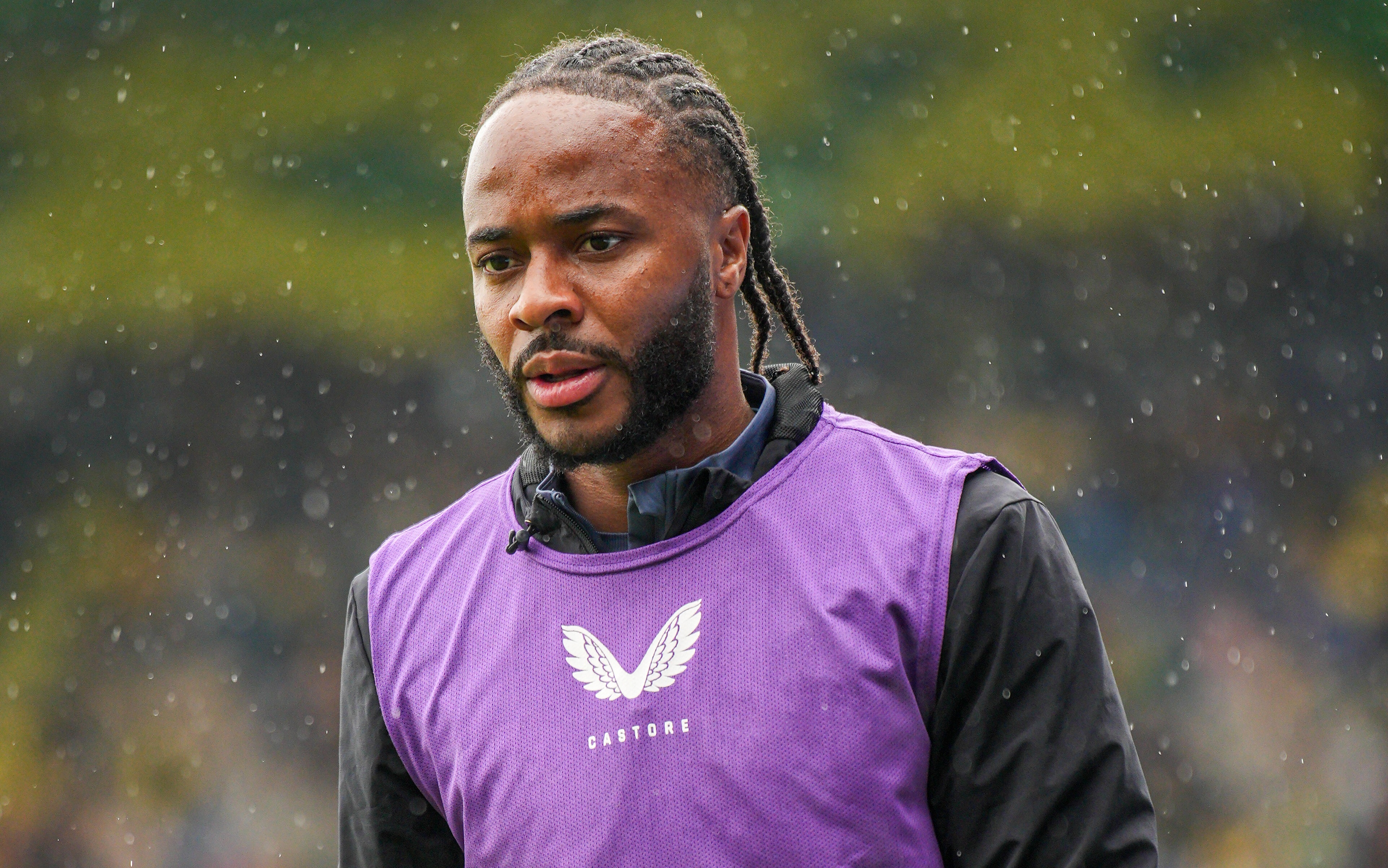 Raheem Sterling a Feyenoord egyik edzésén.