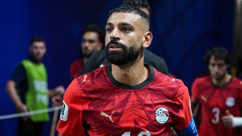 Mohamed Salah az Argentína elleni világbajnoki mérkőzésen.