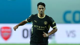 Tijjani a Manchester City felkészülése során.