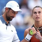 Novak Djokovic of Serbia és Arina Szabalenka