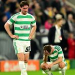 A Celtic játékosai lefújás után.