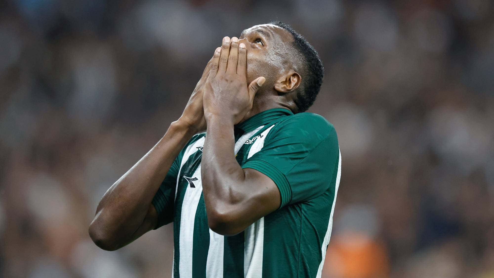SAO PAULO, BRAZIL - MARCH 11: Jacy of Coritiba celebrates after scoring the first goal of his team during a match between Corinthians and Coritiba as part of Brasileirao 2026 at Neo Quimica Arena on March 11, 2026 in Sao Paulo, Brazil. (Photo by Miguel Schincariol/Getty Images)