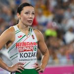 Kozák Luca a női 100 méteres gátfutás döntője után a birminghami atlétikai Európa-bajnokságon 2026. augusztus 11-én.