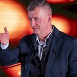 Kubatov Gábor, a Fidesz pártigazgatója beszédet mond a Fidelitas XXII. kongresszusán Budapesten, a Bálna Honvédelmi Központban 2025. november 15-én.