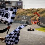 McLaren's British driver Lando Norris drives to win the Formula One Dutch Grand Prix at The Circuit Zandvoort, western Netherlands, on August 23, 2026.